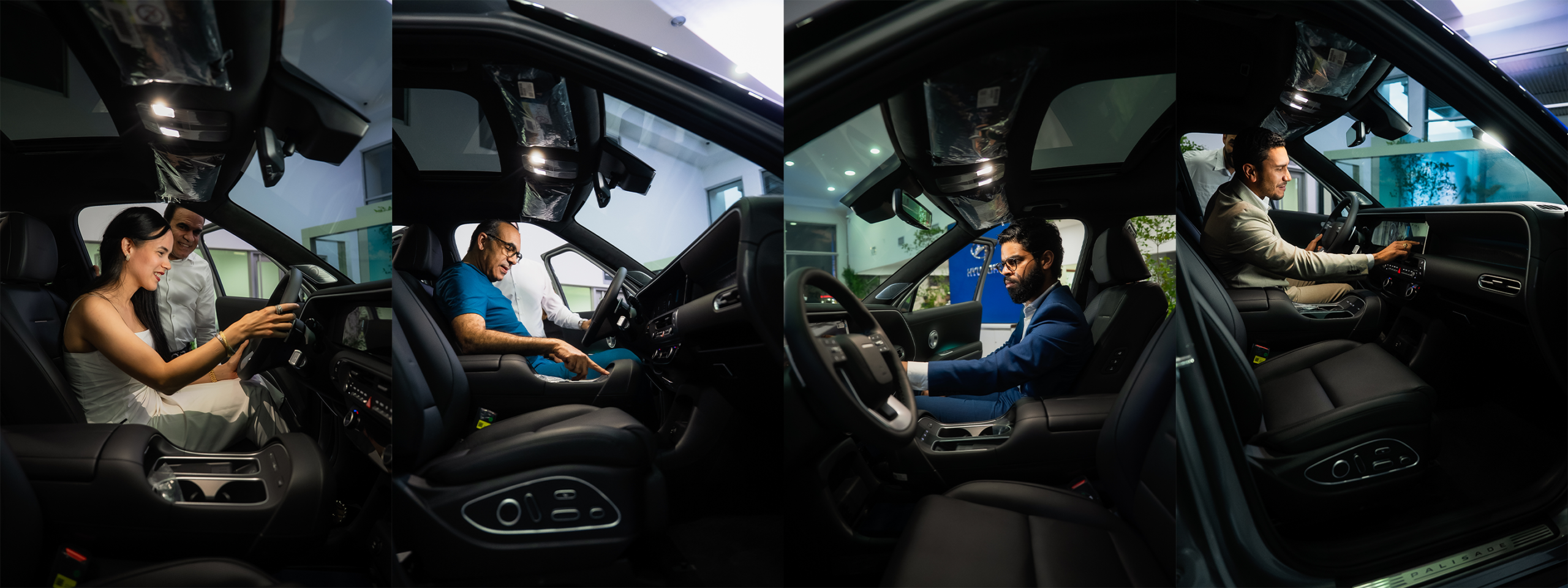 Auto de carrera en pista entre montanas